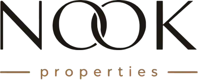 logo preto e gold nook concierge