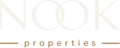 logo branco e gold nook concierge